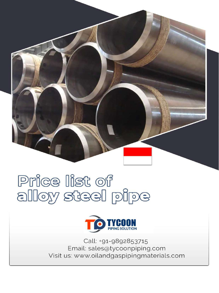 Alloy Steel Pipe Price List Indonesia PDF Pipe (Fluid Conveyance