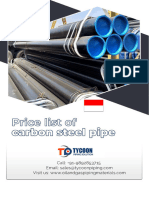 Carbon Steel Pipe Price List Indonesia