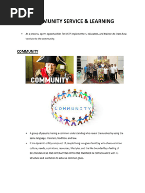 COMMUNITY SERVICE