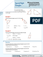Pearson - Algebra2 - Special Right Triangles