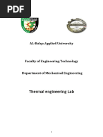 Thermal Engineering Lab and Heat