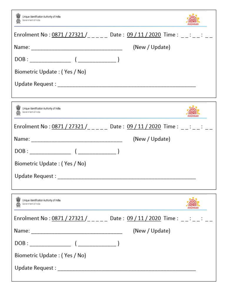 Enrollment Slip Sample Template | PDF | Finance & Money Management