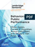 Behavioral Public Performance - How People Make Sense of Government Metrics (2020)