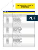 Distribución de Cursos - Quinto