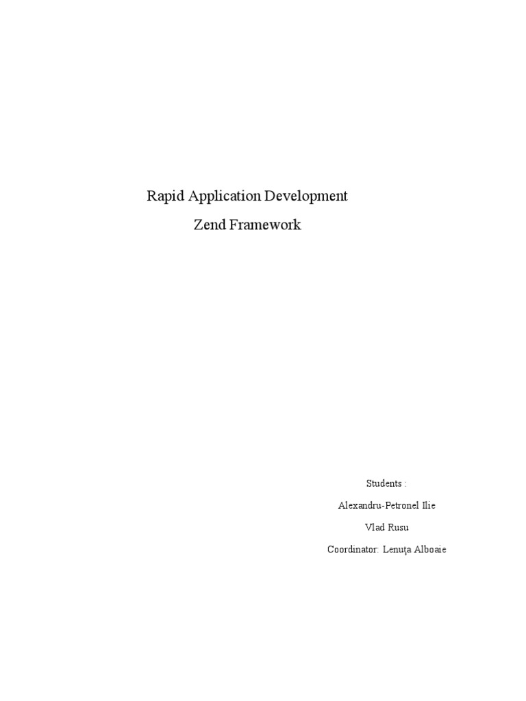 Zend Framework for Rapid Development | PDF | Application Programming ...