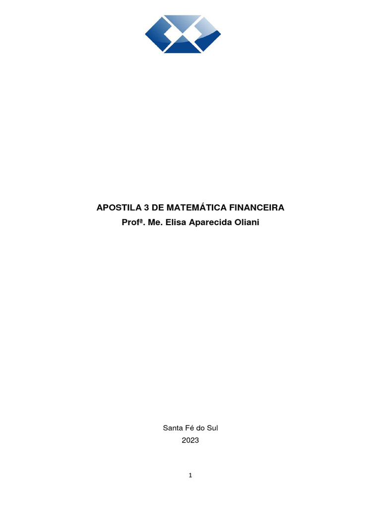 Descontos em Títulos: Matemática Financeira | PDF | Desconto | Juros