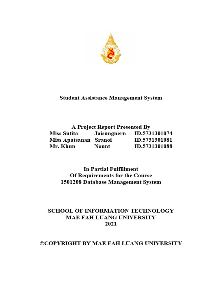 DB Report Example | PDF | Computing | Data Management