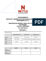 PO-GOP-300-18 Procedimiento de Montaje y Desmontaje de Paneles de Camara Enfriamiento CT2