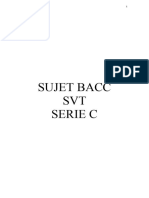 Sujet SVT Serie C 1999 2022