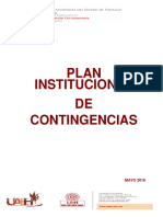 Plan Institucional Ontingencias