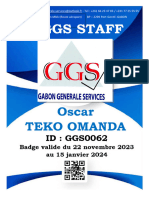 Ggs Staff: Oscar Teko Omanda