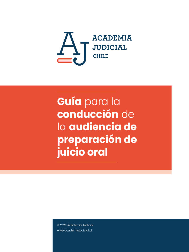 Guia para La Conduccion de La Audiencia de Preparacion de Juicio Oral