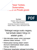 Pasar Yankes, Public-Private Goods