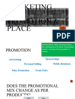 Chapter 19 - The Marketing Mix - Promotion & Place