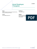 Professional Employee Record Templae - Jotform PDF Editor