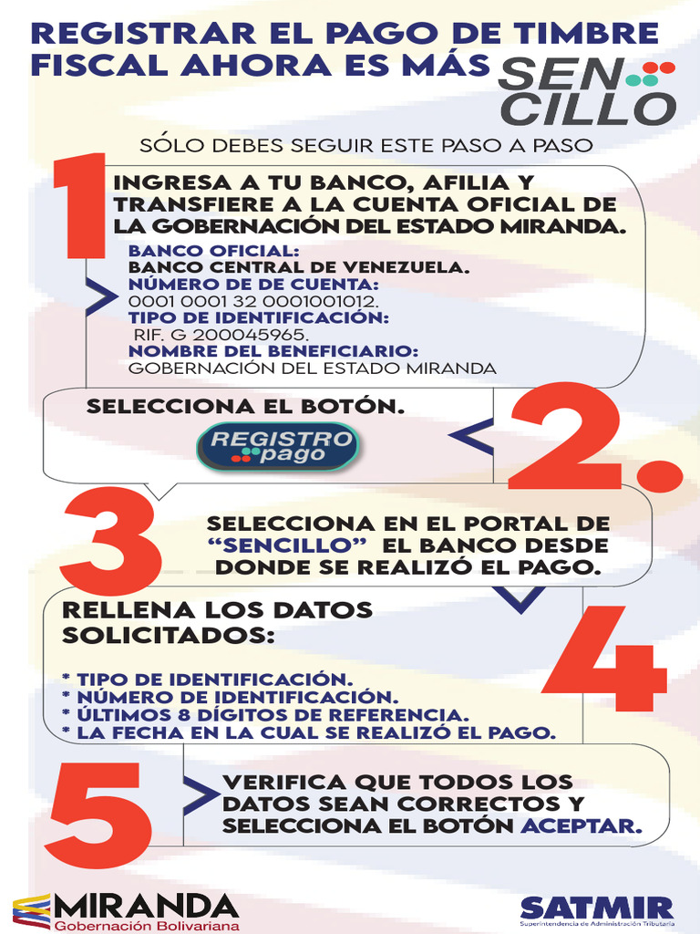 Instrucciones para Pago de Timbre Fiscal | PDF | Finanzas y dinero ...
