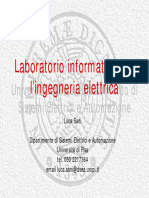 Lezione N - 5 Laboratori Informatico Per Ingegneria Elettrica