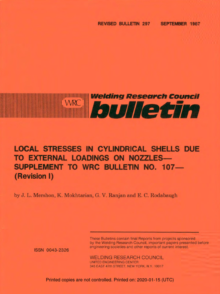 WRC 297 PDF Stress (Mechanics) Mechanical Engineering