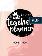 Cute Teacher Planner - 2023 - Title Page