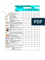 Full Body Harness Checklist 安全带检查清单