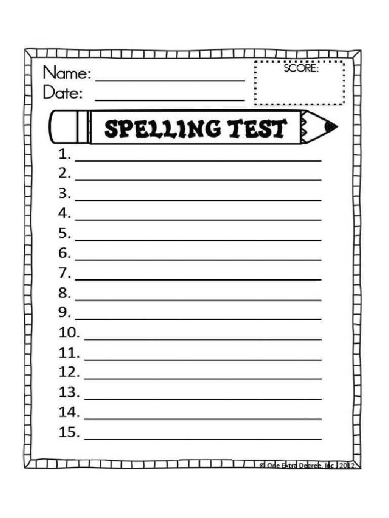 Spelling Model PDF