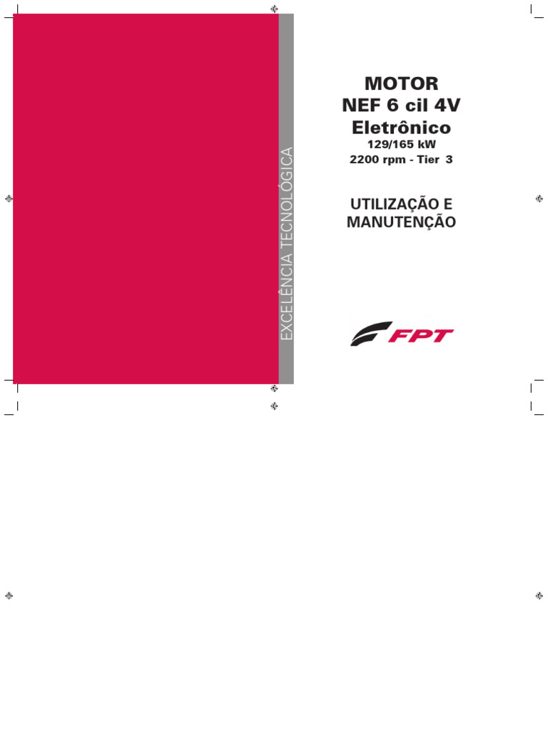 Manual de Uso e Manutenção do Motor NEF 6cil 4V | PDF | Motores | Óleo ...
