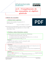 MP 5 Compléments de Théorie Des Ensembles Et Algèbre Générale