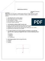 Prueba Diagnóstica Matematicas