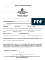 Pedido de Inscrições