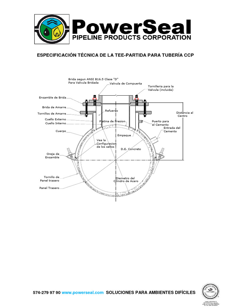 Especificacion Tecnica de La Tee Partida | Descargar gratis PDF ...