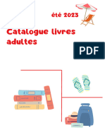 Catalogue Été Adulte