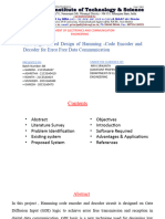 GDI Logic Based Design of Hamming Code Encoder and Decoder