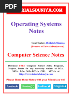 Operating System Notes 2 - TutorialsDuniya