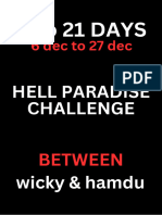 0 To 30 Days Hell Paradise Challenge. 