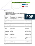 Cours N°03, Prepositions of Place and Time