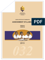 French JCE Syllabus 2013v3