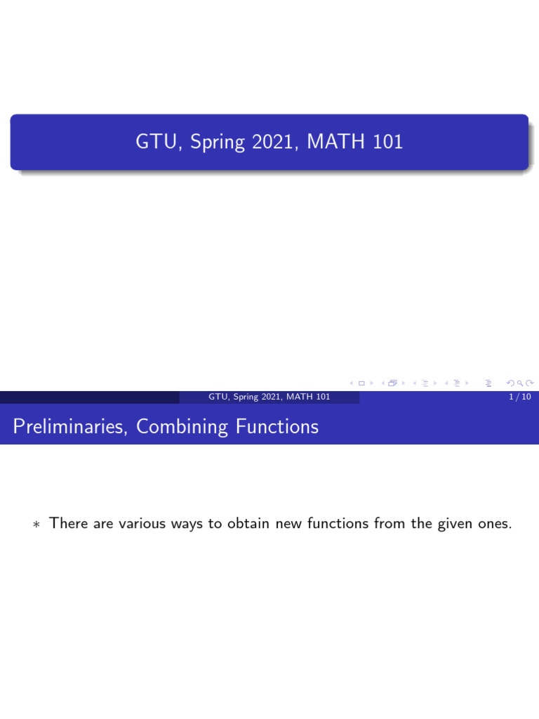 Gtu spring 2021 math 101 1 10 download free pdf function
