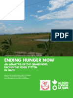 Ending Hunger Now An Analysis of The Challenges Facing The Food System in Haiti