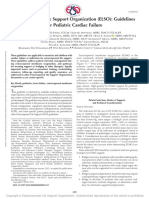 ELSO Guideline Elso Pediatric Cardiac Failure