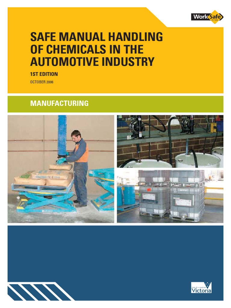 Safe manual handling of chemicals 1671799519 pdf dangerous goods