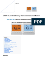 Manual Termostato de Calefacción MINCO HEAT ME83