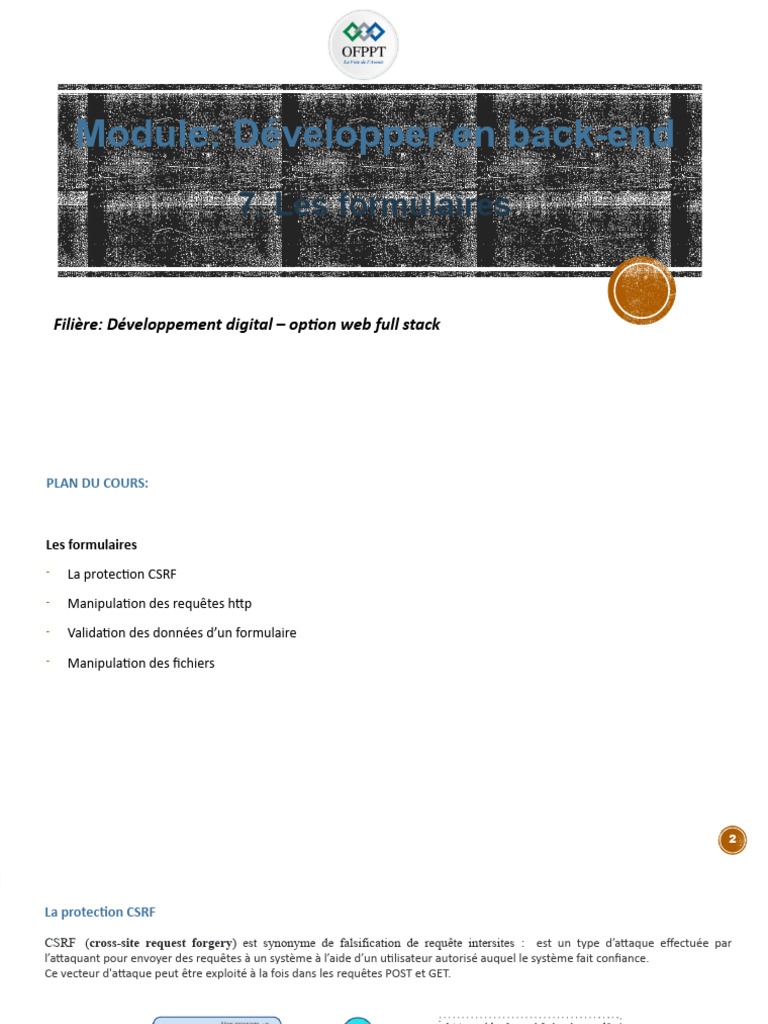 Protection CSRF et validation des formulaires | PDF | Fichier ...