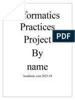 Informatics Practices Practical 12 Class