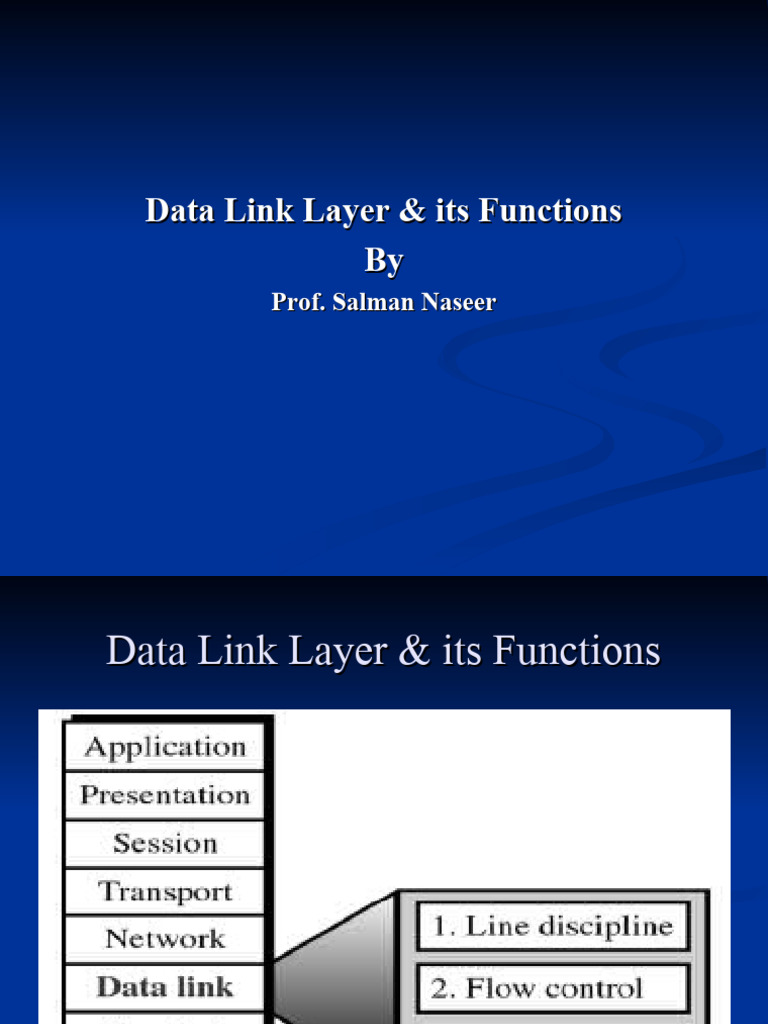 Data Link Layer Function | PDF | Transmission Control Protocol ...