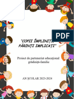 Parteneriat Grădiniță Familie