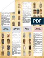 Gótico Renacimiento Barroco Rococó: 1100 D.C. - 1600 D.C. 1400 D.C. - 1600 D.C. 1600-1750 1730 D.C. - 1770 D.C