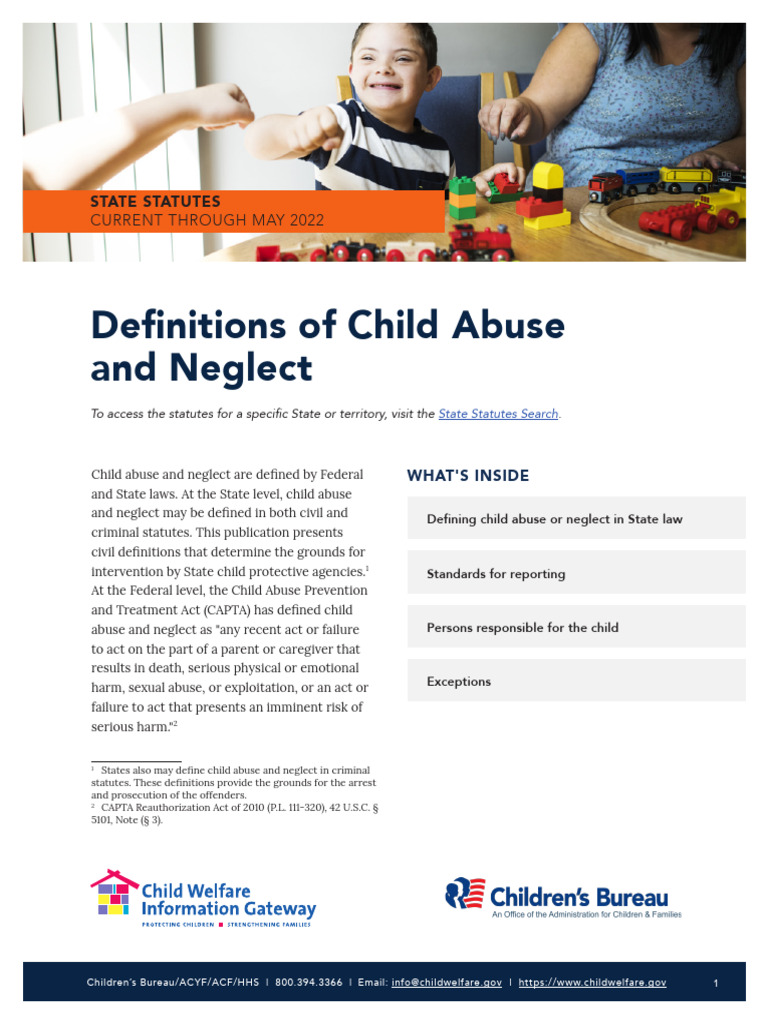 Define pdf child abuse u s state