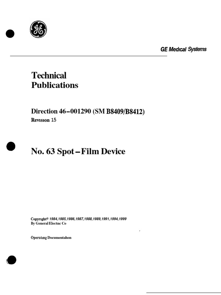 63 SFD Service Manual | PDF | General Electric