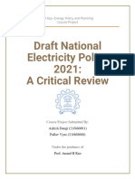 Draft National Electricity Policy 2021