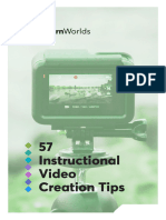 (Flashcards) 57 Tips For Instructional Video Creation
